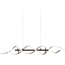 Lampadario a sospensione Sequence LED regolabile con spirale in metallo Ø 105 cm