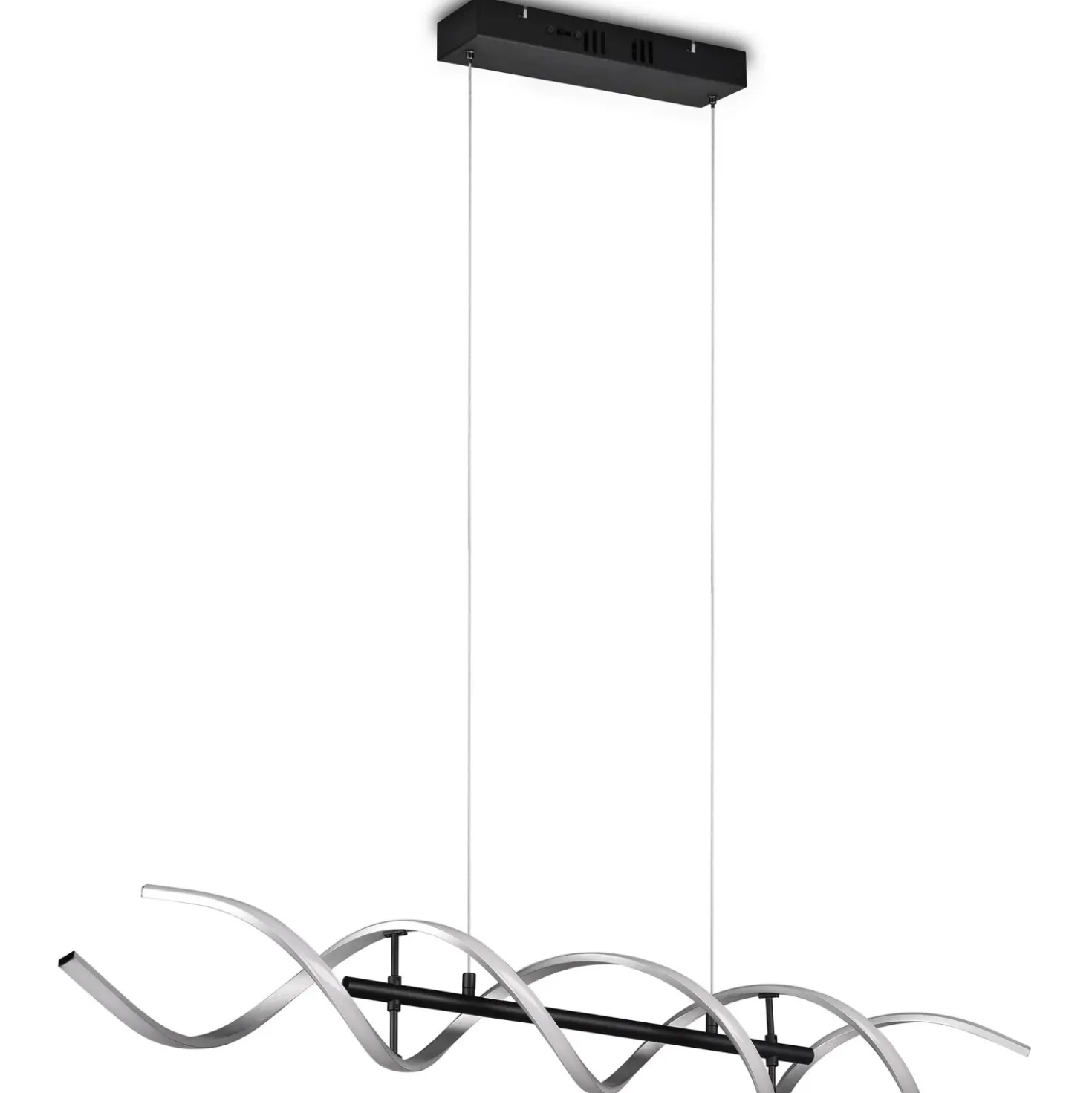Lampadario a sospensione Sequence LED regolabile con spirale in metallo Ø 105 cm