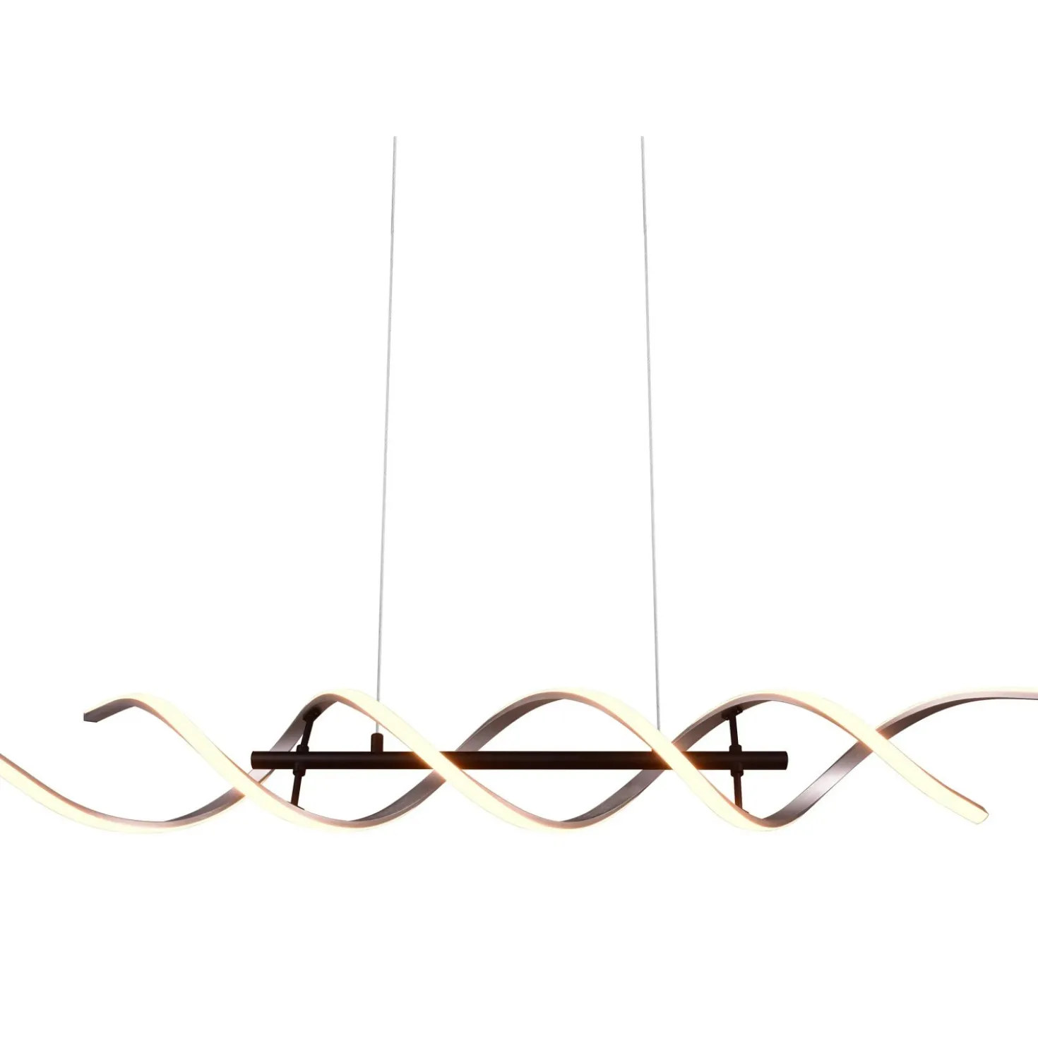 Lampadario a sospensione Sequence LED regolabile con spirale in metallo Ø 105 cm