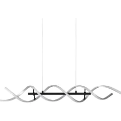 Lampadario a sospensione Sequence LED regolabile con spirale in metallo Ø 105 cm