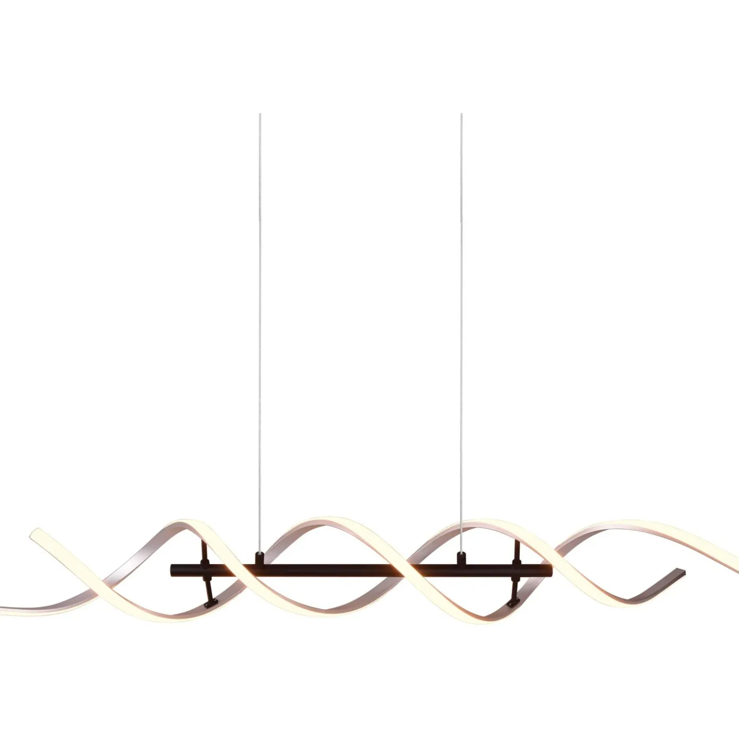 Lampadario a sospensione Sequence LED regolabile con spirale in metallo Ø 105 cm