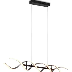Lampadario a sospensione Sequence LED regolabile con spirale in metallo Ø 105 cm