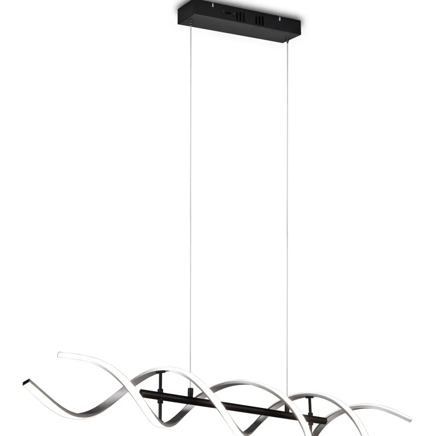 Lampadario a sospensione Sequence LED regolabile con spirale in metallo Ø 105 cm