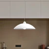 Lampadario a sospensione Flash E27 in metallo bianco Ø 30 cm