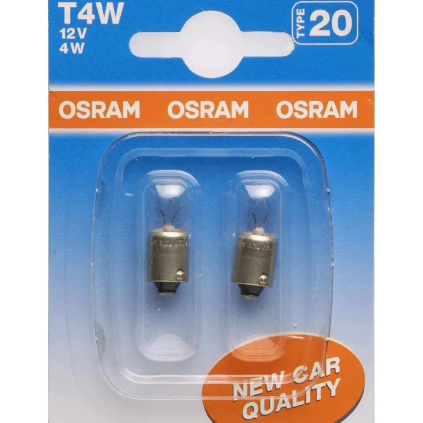 Lampadina auto Osram attacco in metallo T4W 12 V