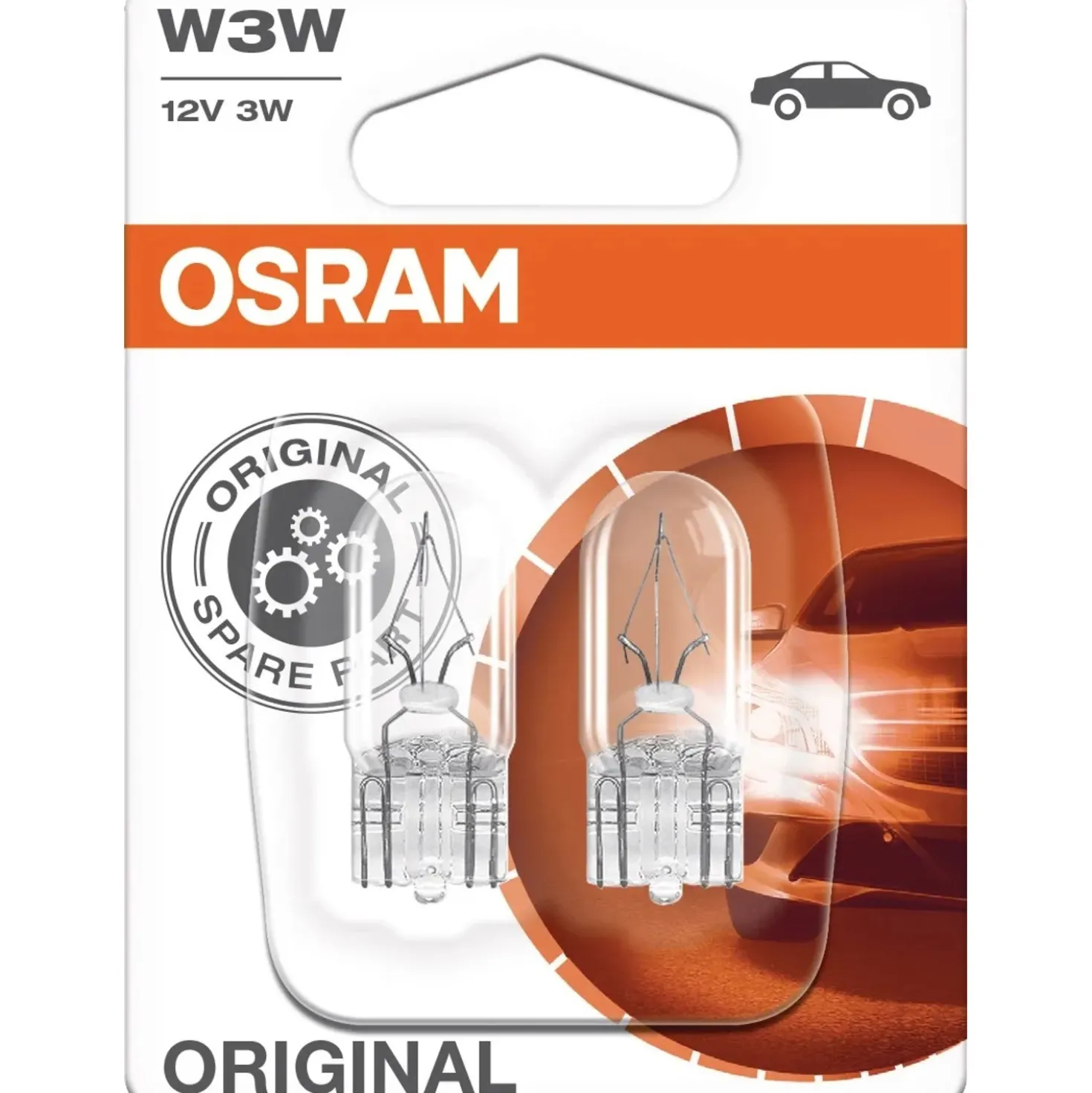 Lampadina auto Osram bulbo schiacciato W3W 12 V