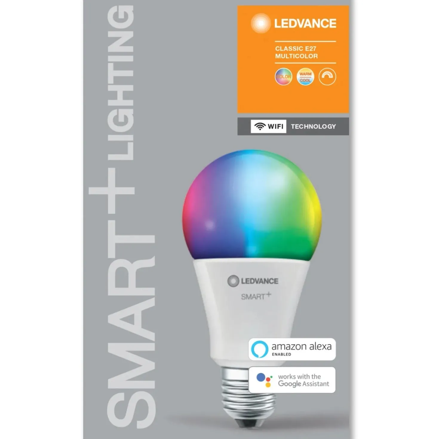 Lampadina LED a goccia Ledvance Smart Home WiFi RGBW E27 1521 lm
