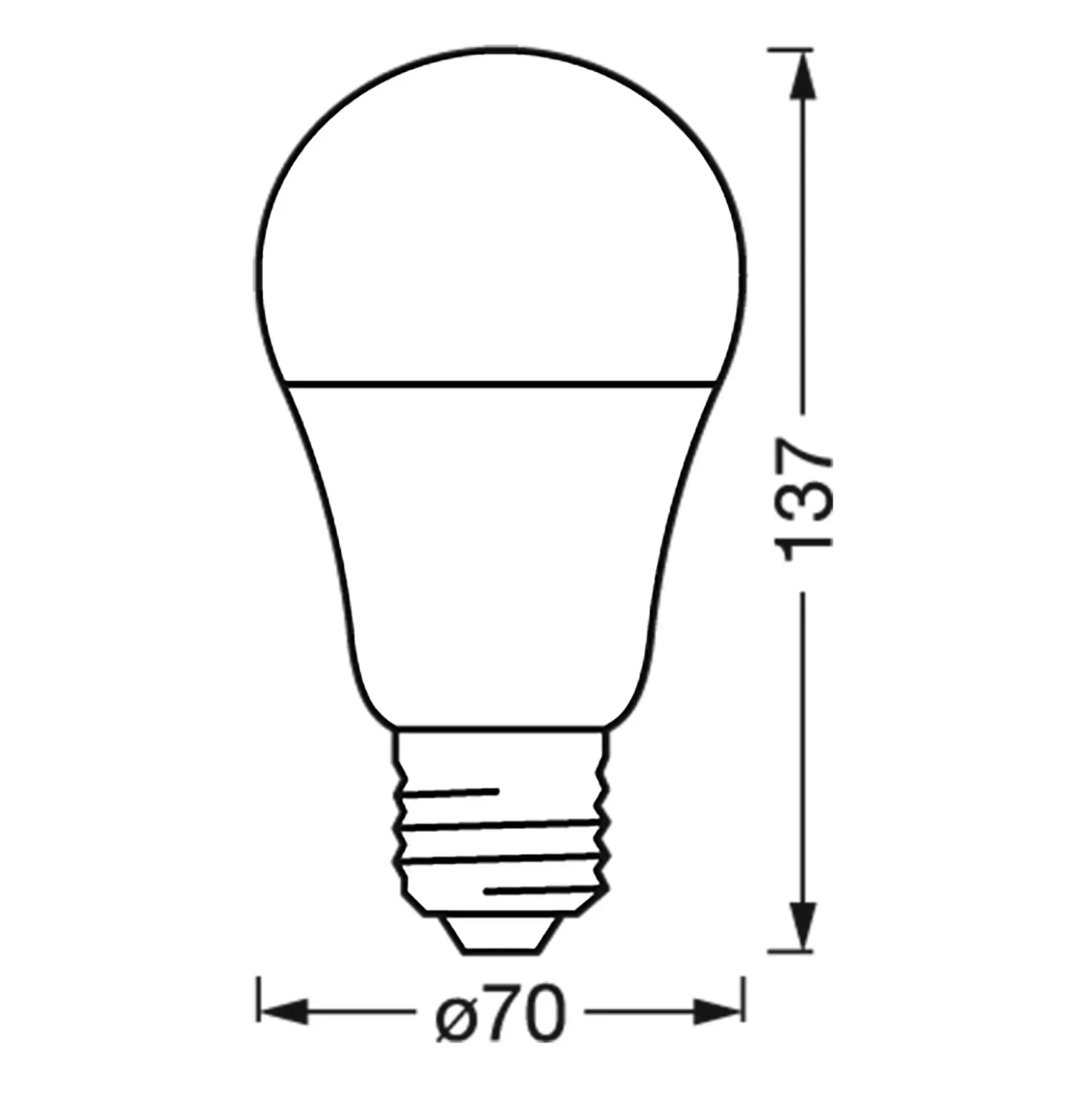 Lampadina LED a goccia Ledvance Smart Home WiFi RGBW E27 1521 lm