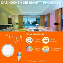 Lampadina LED a goccia Ledvance Smart Home WiFi RGBW E27 1521 lm