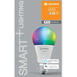 Lampadina LED a goccia Ledvance Smart Home WiFi RGBW E27 2700-6500 K 60 W 806 lm