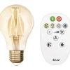 Lampadina LED A60 iDual Smart Home a filamento con telecomando ambra
