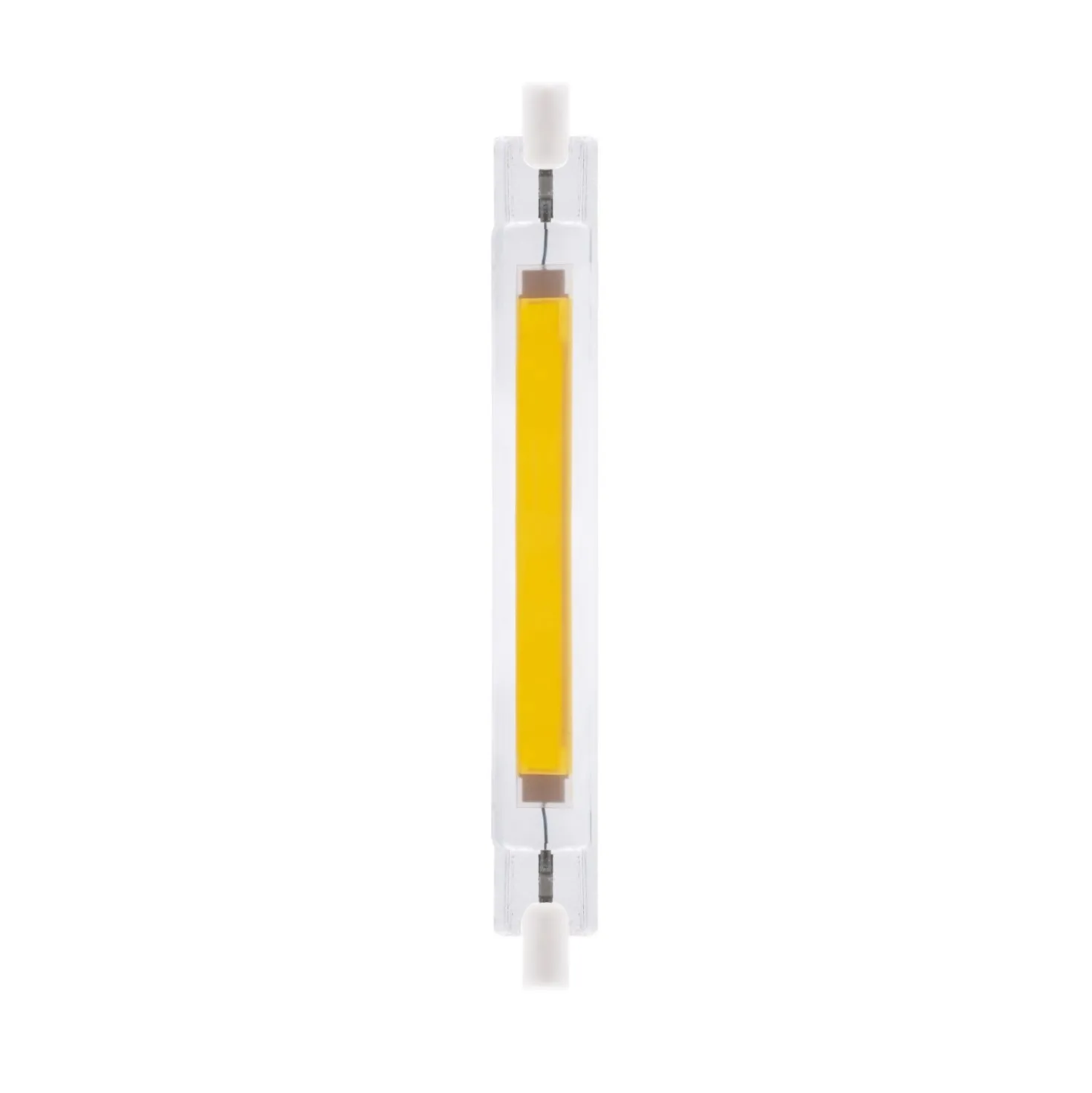 Lampadina LED cob lineare 118 mm r7s 3000°k luce calda brillante