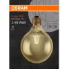 Lampadina LED E27 a globo Osram Vintage 720 lm bianco caldo