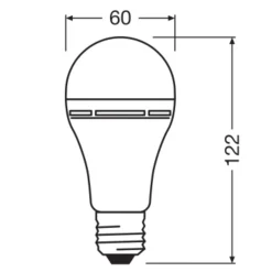 Lampadina LED E27 a goccia ricaricabile Osram 806 lm bianco caldo