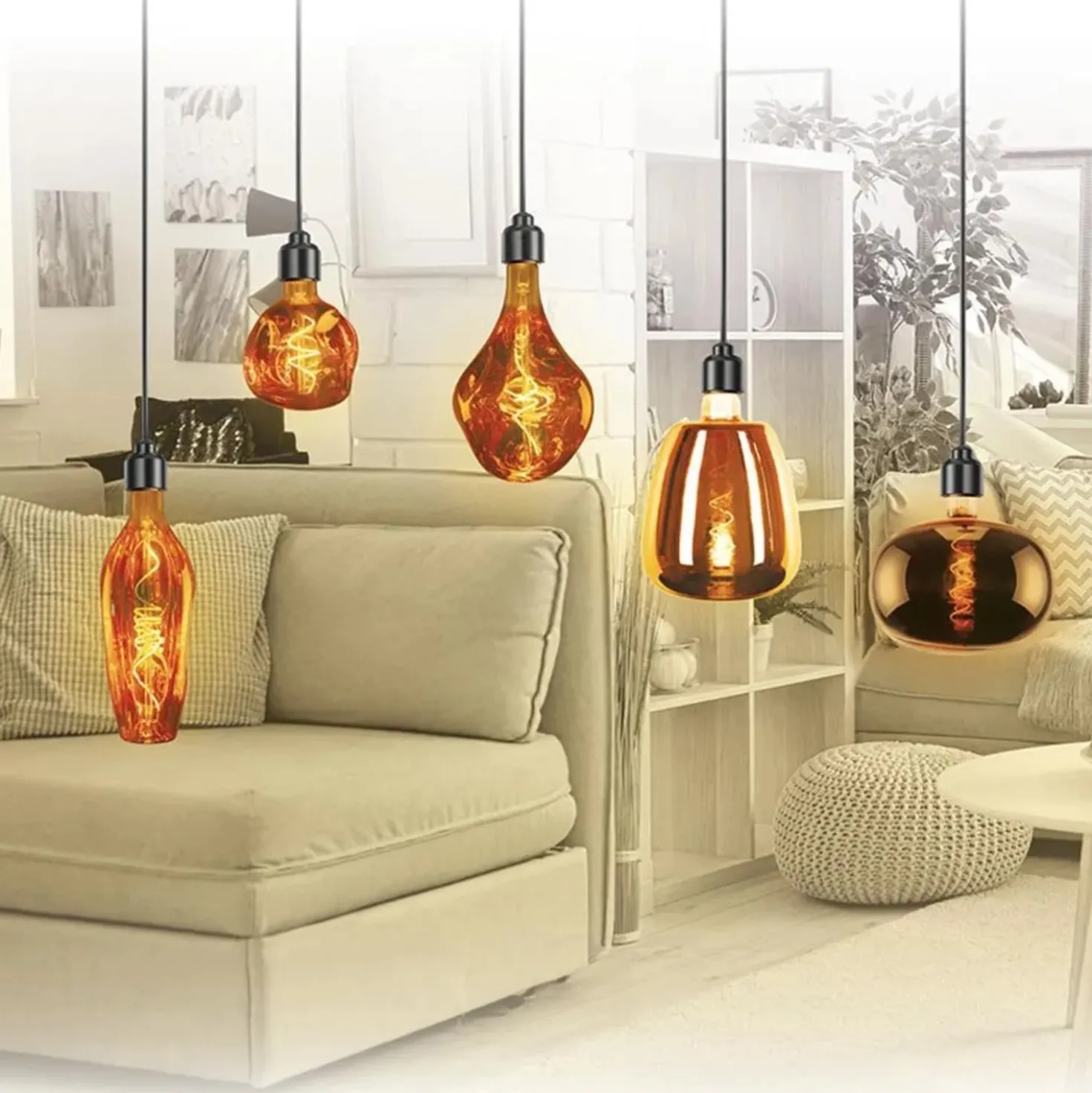 Lampadina LED E27 decorativa Bottle 90 lm rame