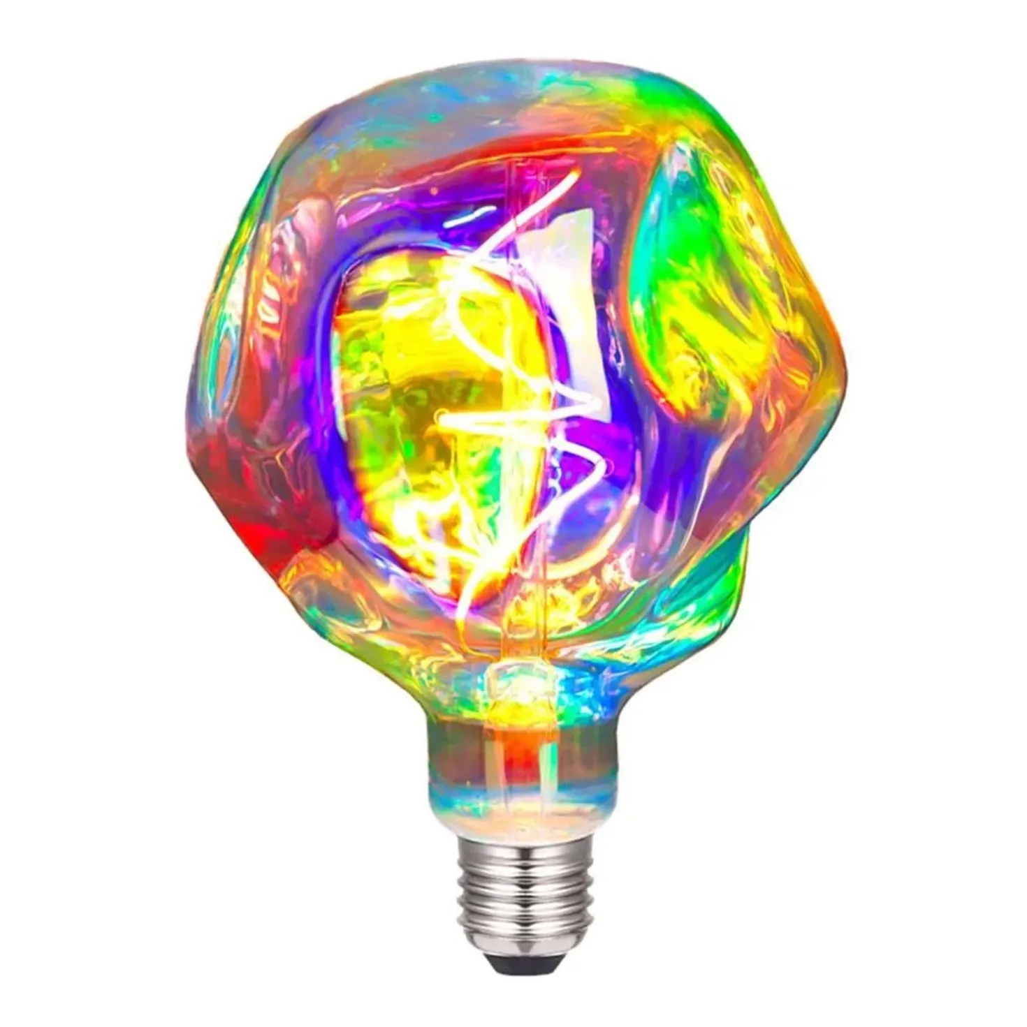 Lampadina LED E27 decorativa Globo Alien 210 lm rainbow
