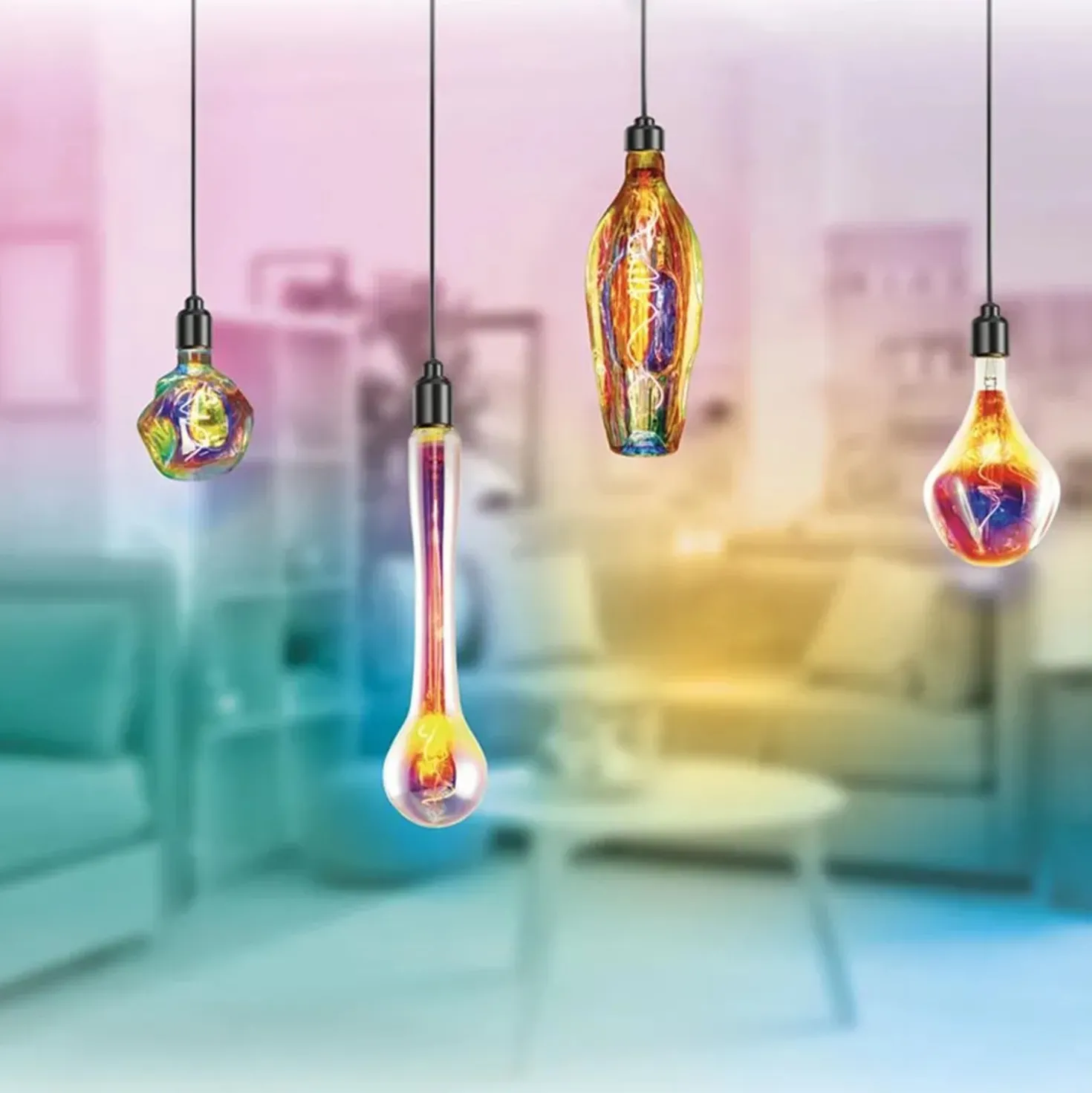 Lampadina LED E27 decorativa Bottle 210 lm rainbow