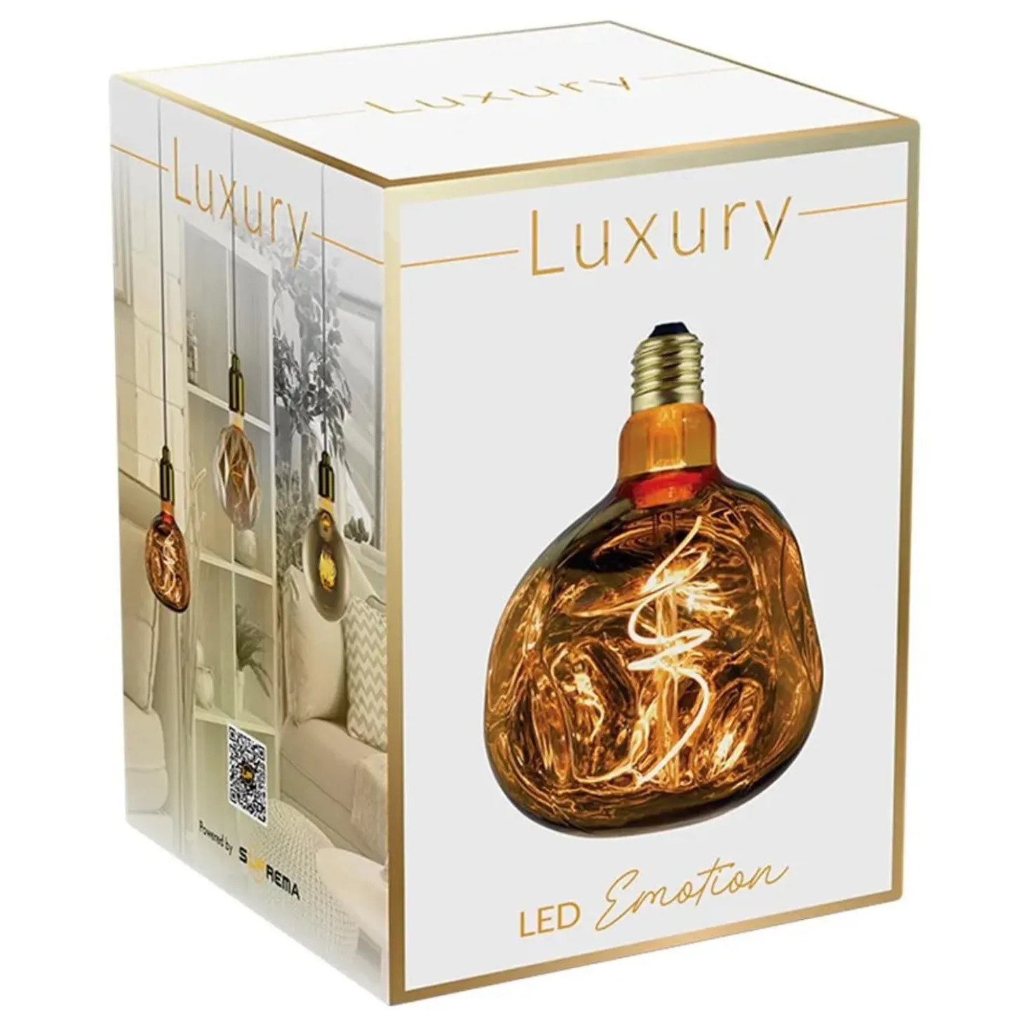 Lampadina LED E27 decorativa Globo Alien 100 lm oro