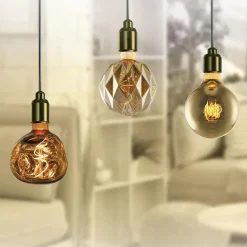 Lampadina LED E27 decorativa Globo Alien 100 lm oro