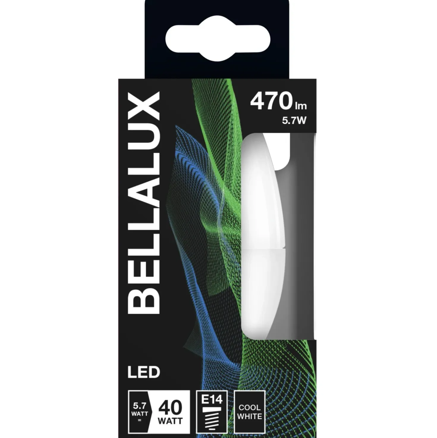 Lampadina LED E14 forma a candela Bellalux 470 lm bianco naturale