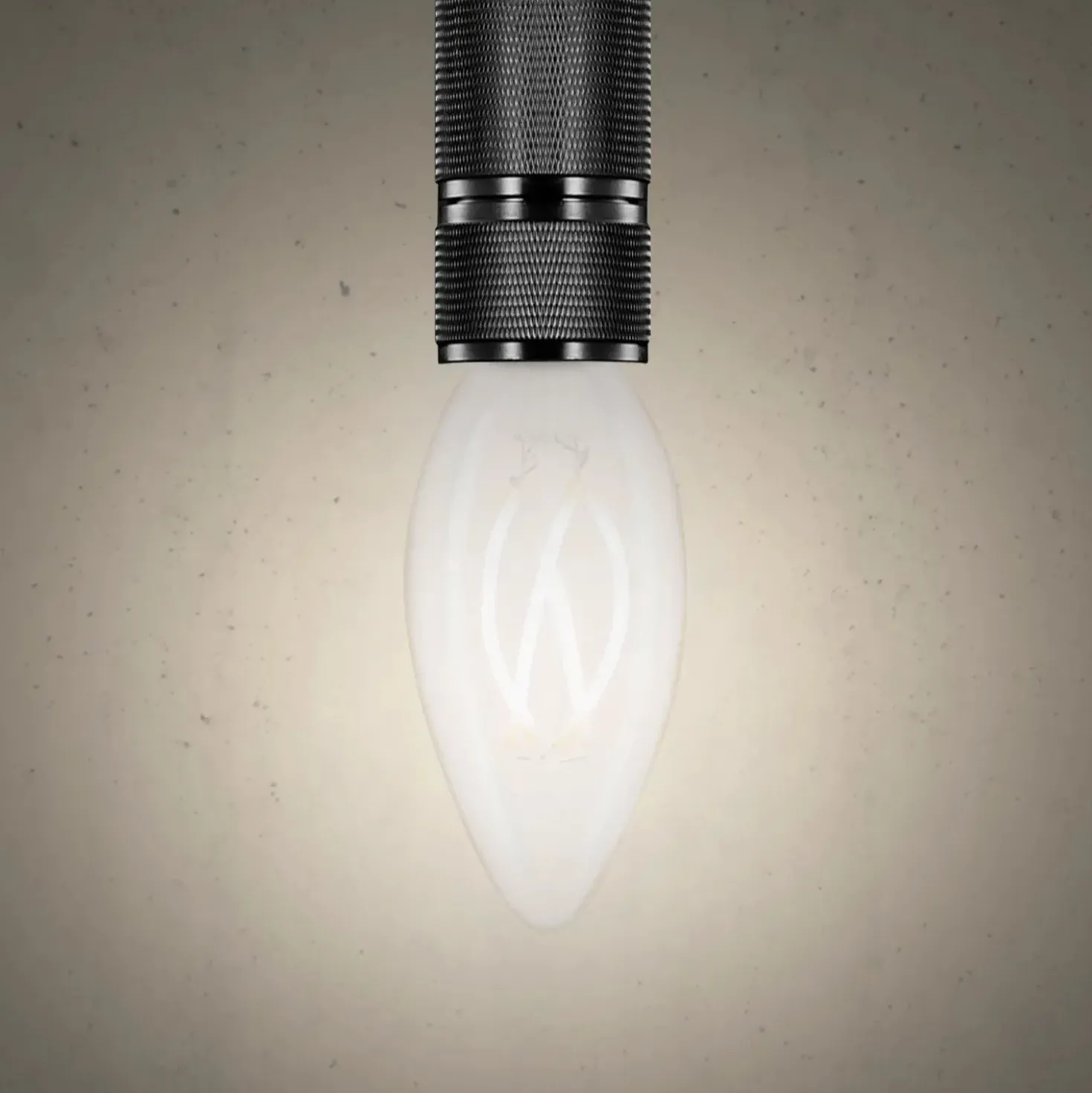 Lampadina LED filamento oliva frost E14 4W 480 lumens