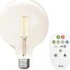 Lampadina LED G125 iDual Smart Home a filamento con telecomando trasparente