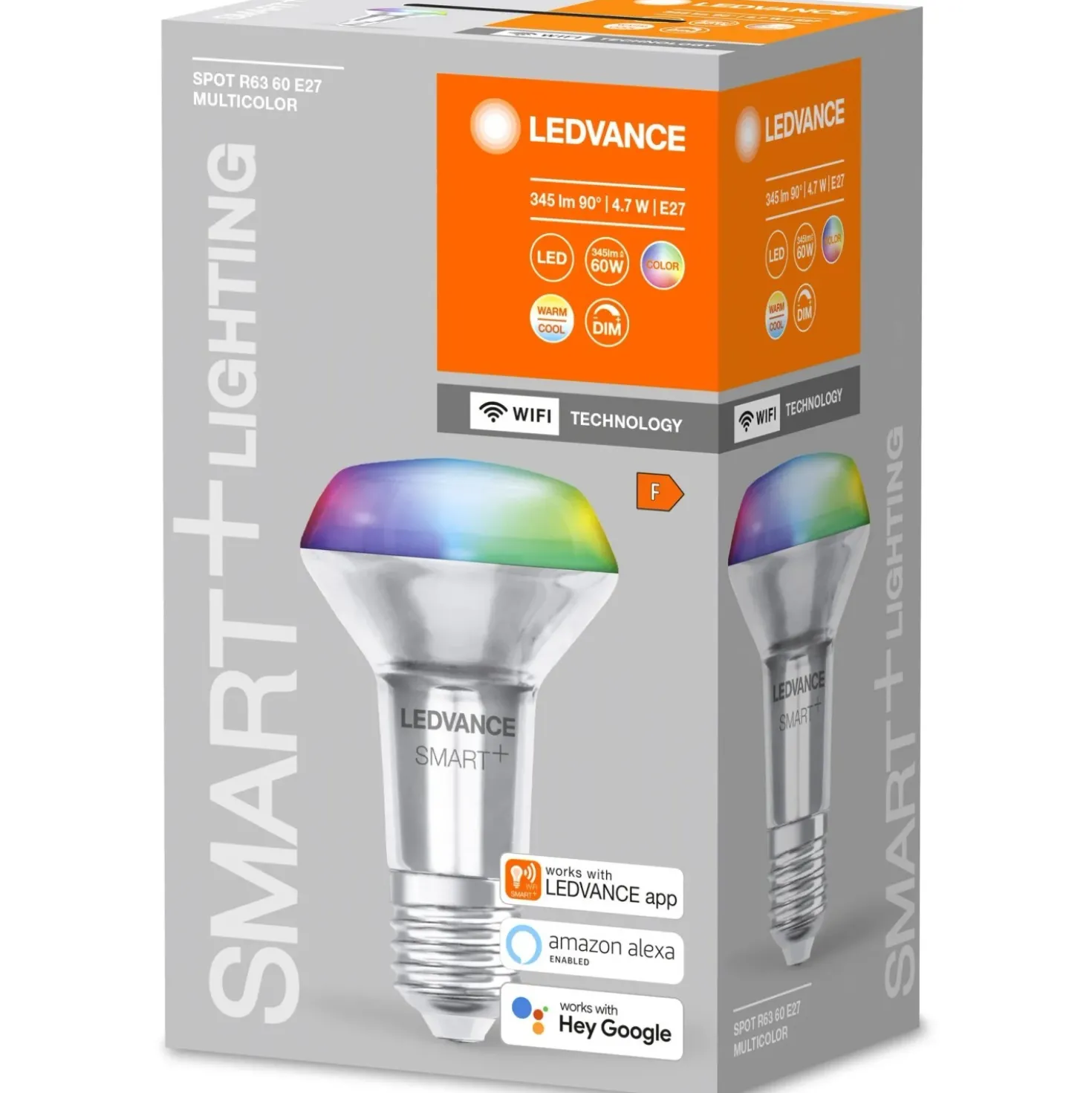 Lampadina LED Ledvance Smart Home+Wifi E27 4,7 W 345 lm 2700-6500 K RGBW