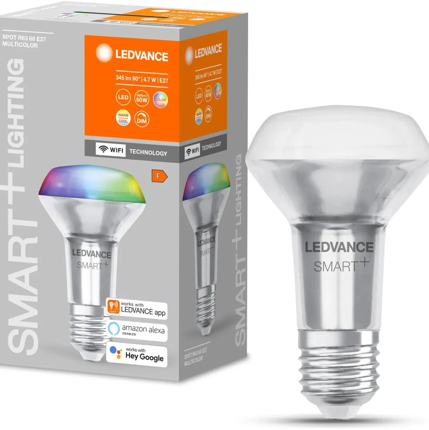 Lampadina LED Ledvance Smart Home+Wifi E27 4,7 W 345 lm 2700-6500 K RGBW
