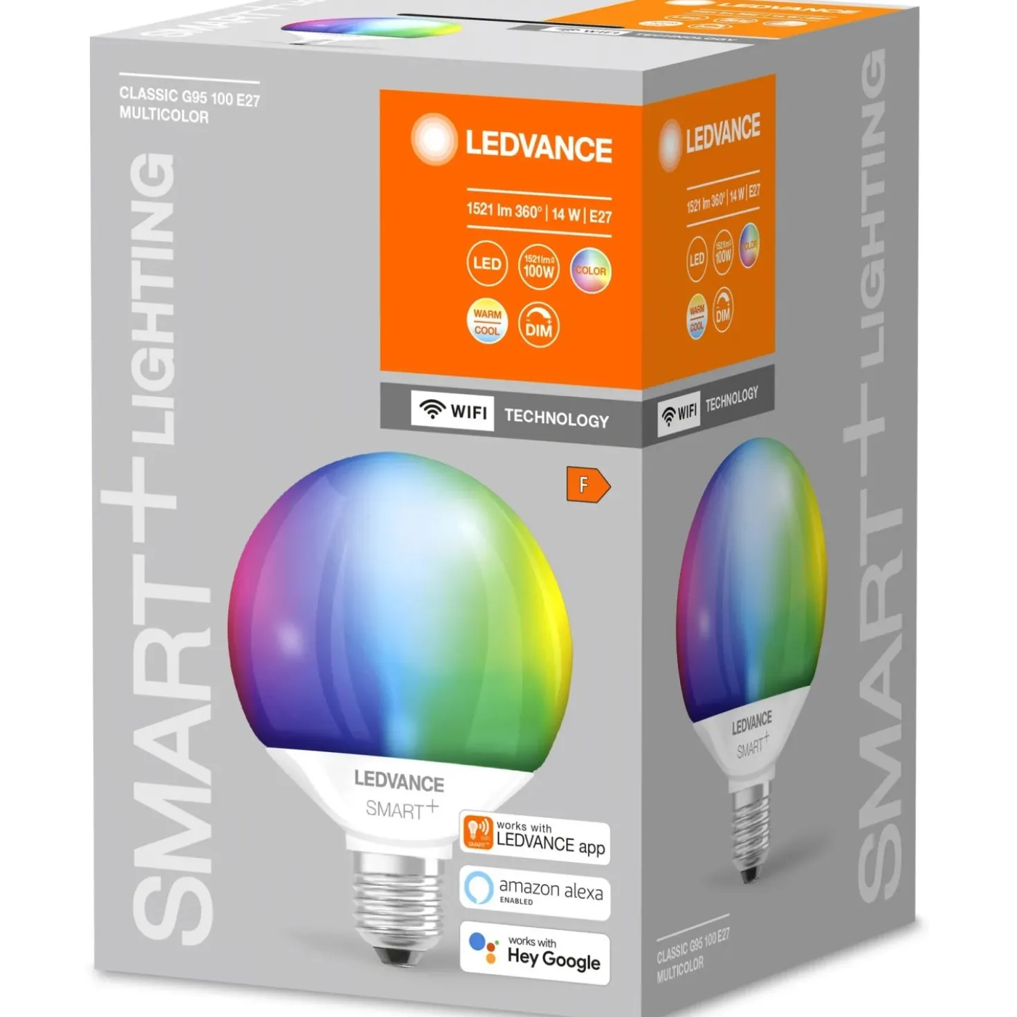 Lampadina LED Ledvance Smart Home+Wifi Globe E27 14 W 1521 lm 2700-6500 K RGBW