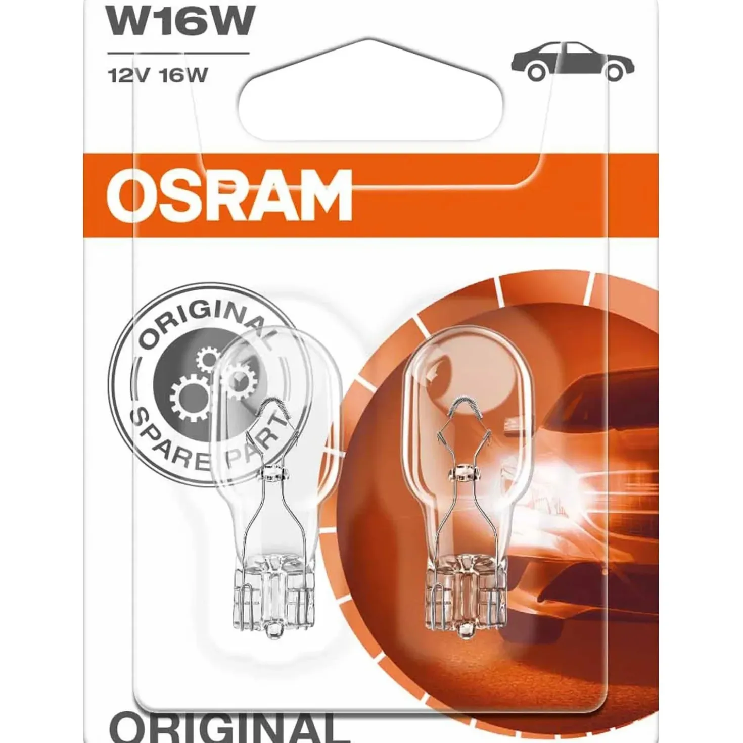 Lampadina per auto Osram con bulbo schiacciato 16W 12 V