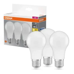 Lampadine LED E27 a goccia smerigliata Osram 806 lm bianco caldo 3 pz