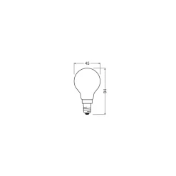 Lampadine LED E14 forma a sfera Osram 3 pz