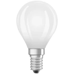 Lampadine LED E14 forma a sfera Osram 806lm bianco opaco 3 pz 2700K