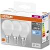 Lampadine LED E14 forma a sfera Osram 470lm bianco naturale 3 pz