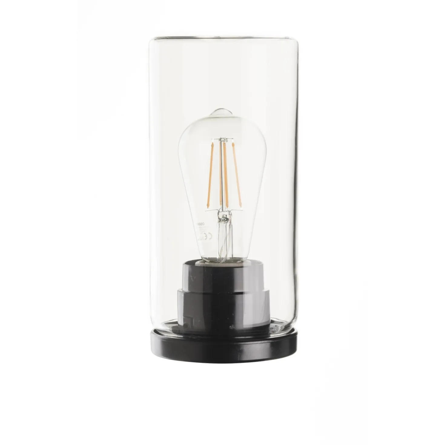 Lampioncino da esterno Cilindro set H 23 cm trasparente