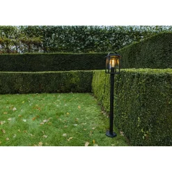 Lampioncino da esterno E27 Kelseynero 40 W H 103 cm