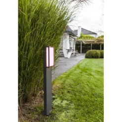 Lampione da giardino LED Qubo Smart Home 16 W 1000 lm RGB antracite
