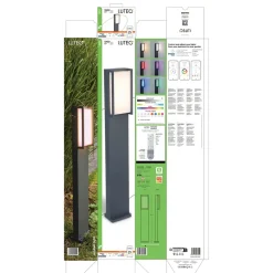 Lampione da giardino LED Qubo Smart Home 16 W 1000 lm RGB antracite