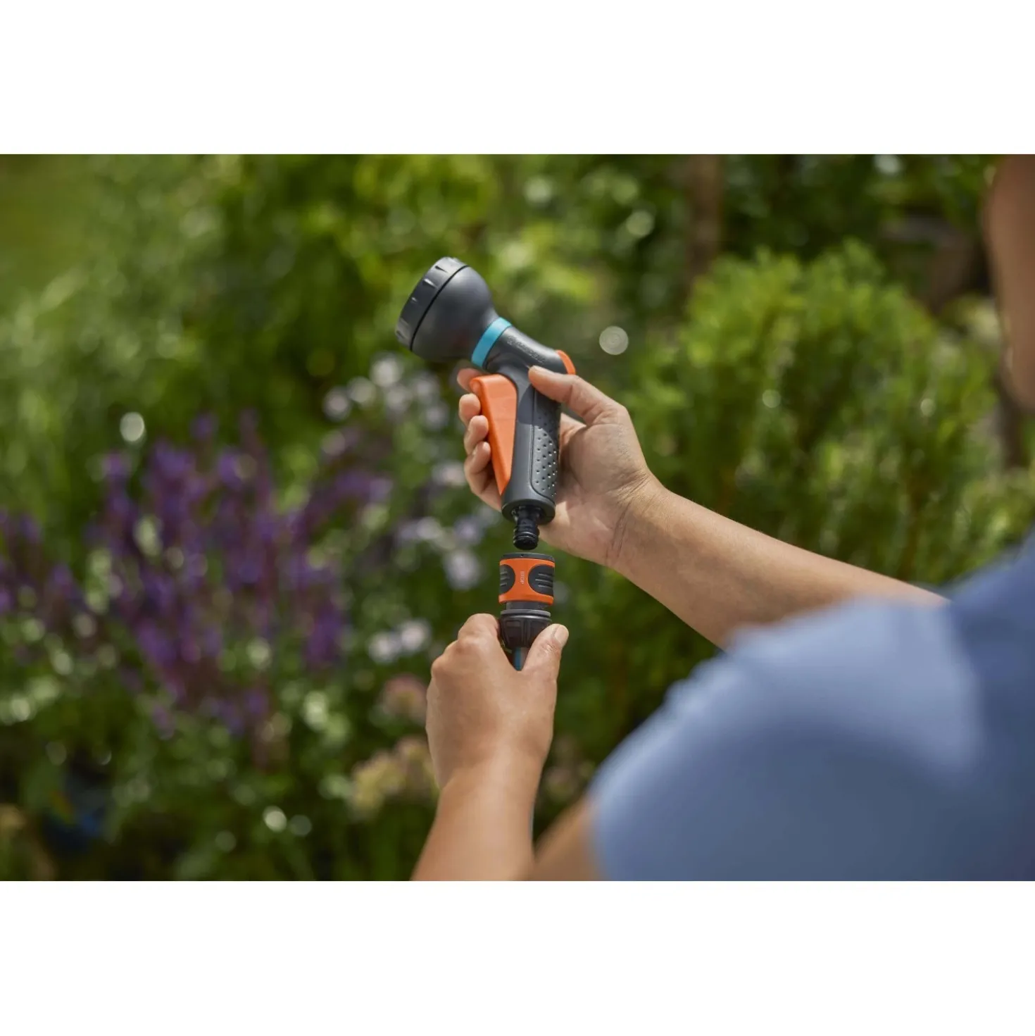 Lancia irrigazione Gardena Classic getto a doccia