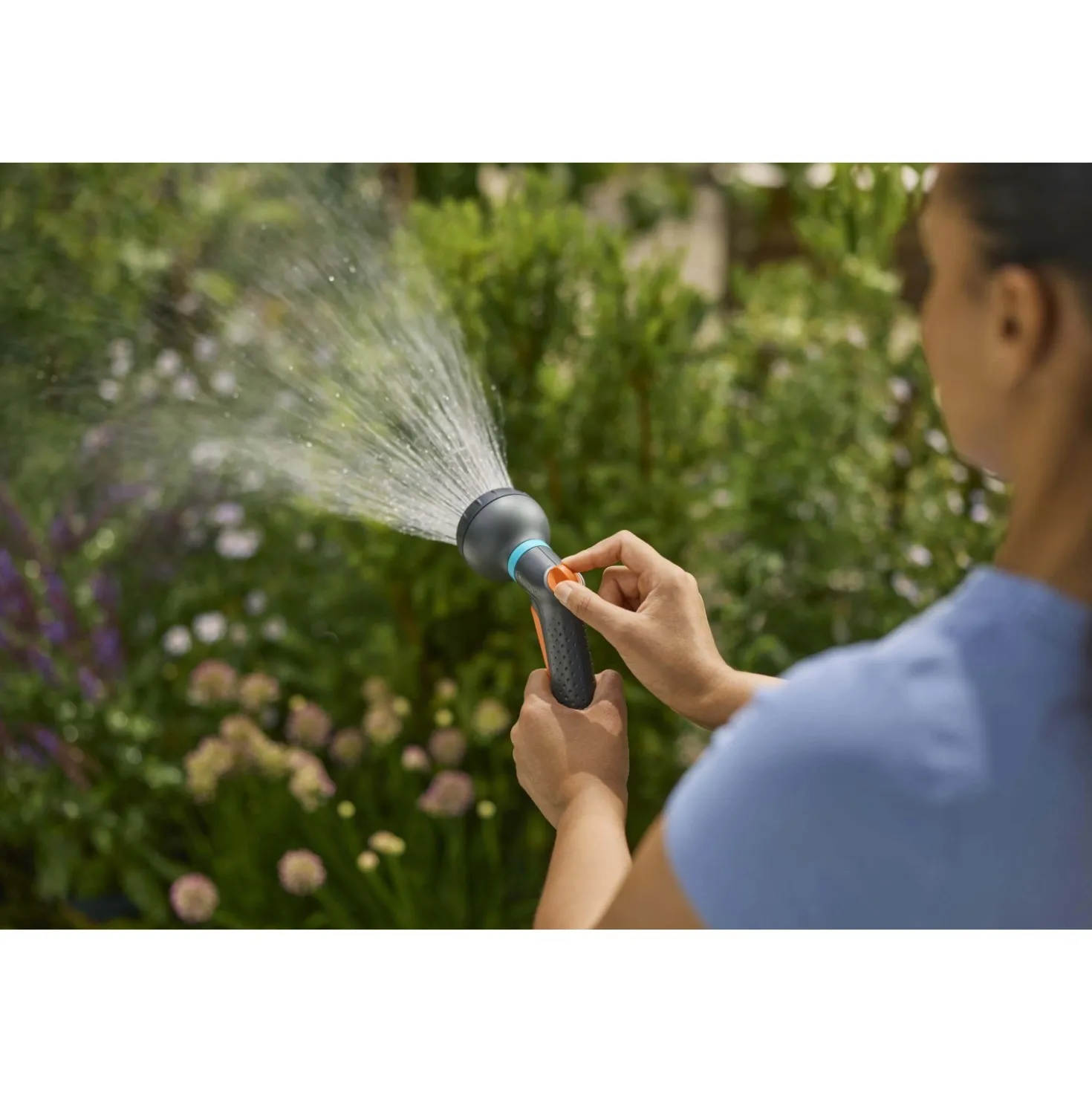 Lancia irrigazione Gardena Classic getto a doccia