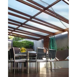 Lastra in policarbonato alveolare Onduline 98x200 cm sp 4 mm trasparente