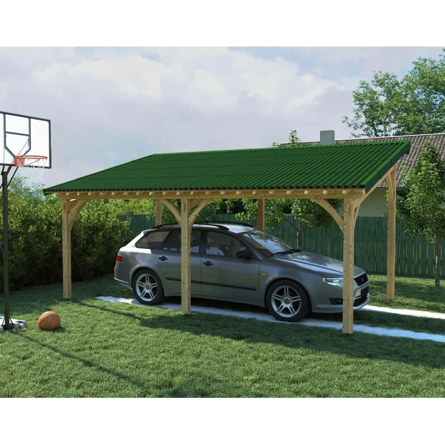 Lastra Onduline da copertura 100x76 cm verde