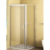 Lato fisso doccia Bild L72/78xH190 cm nero opaco
