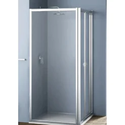 Lato fisso per doccia Platz 80 cm H 190 cm bianco e sintetico