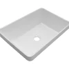 Lavabo ad incasso mineralmarmo Bali bianco 45x14x32 cm