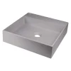 Lavabo appoggio granito Puerto Padre Idrostile foro rub 400x400 mm Grig met