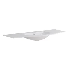 Lavabo Bold 134x14x52 cm bianco lucido