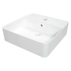 Lavabo da appoggio ceramica Artemisa Idrostile 420x120 mm bianco