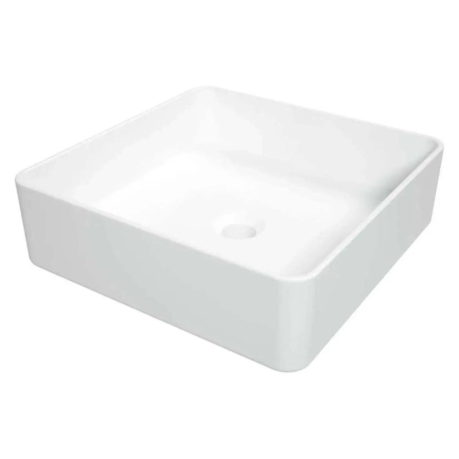 Lavabo da appoggio ceramica Artemisa Idrostile 405x120 mm Bianco
