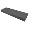 Lavabo da appoggio ceramica Placetas Idrostile 400x150 mm antracite met